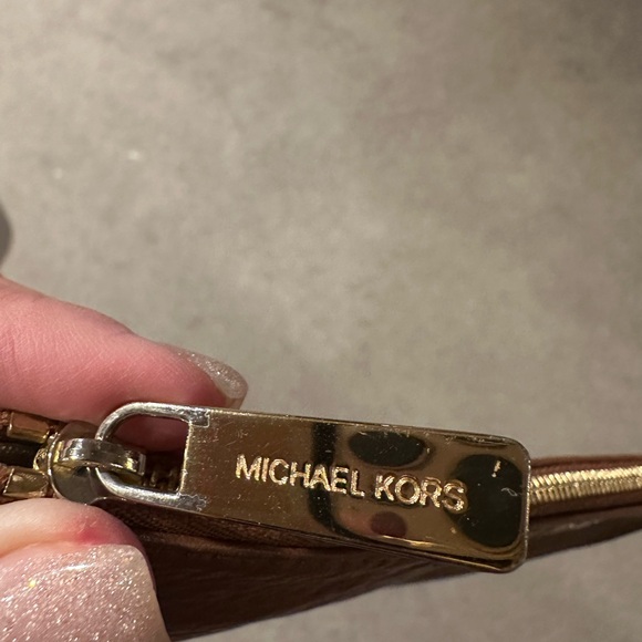 Michael Kors Tan Leather Wristlet - Picture 6 of 11